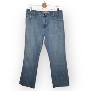 Levi's Strauss stretch mid-rise bootcut denim jeans medium wash women's 16 short